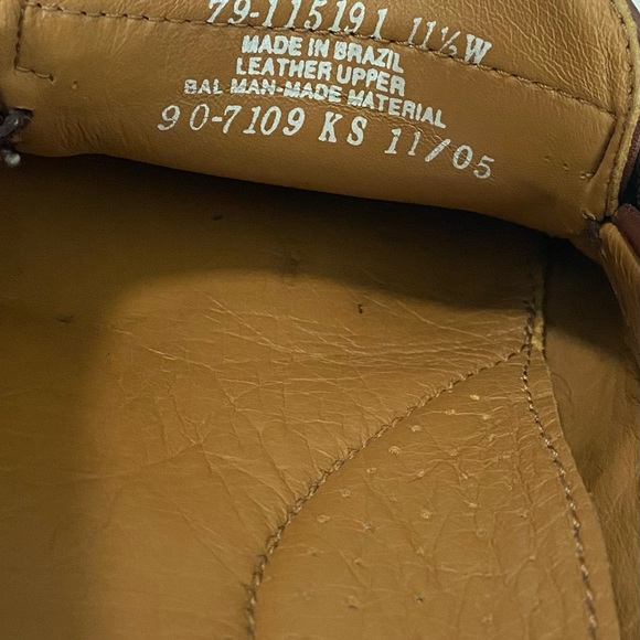 Dockers Men's Size 11 1/2 Wide Brown Leather Tassel Loafers Very Good Condition - Picture 7 of 7